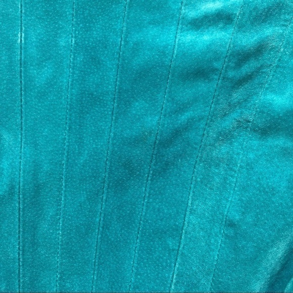 Marciano Turquoise Suede Jacket - Picture 15 of 16